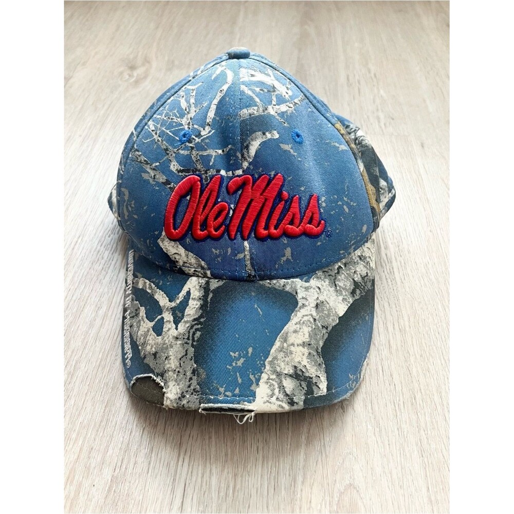 Ole Miss Rebels Realtree Camo Snapback Hat NCAA Sports Adjustable Cap